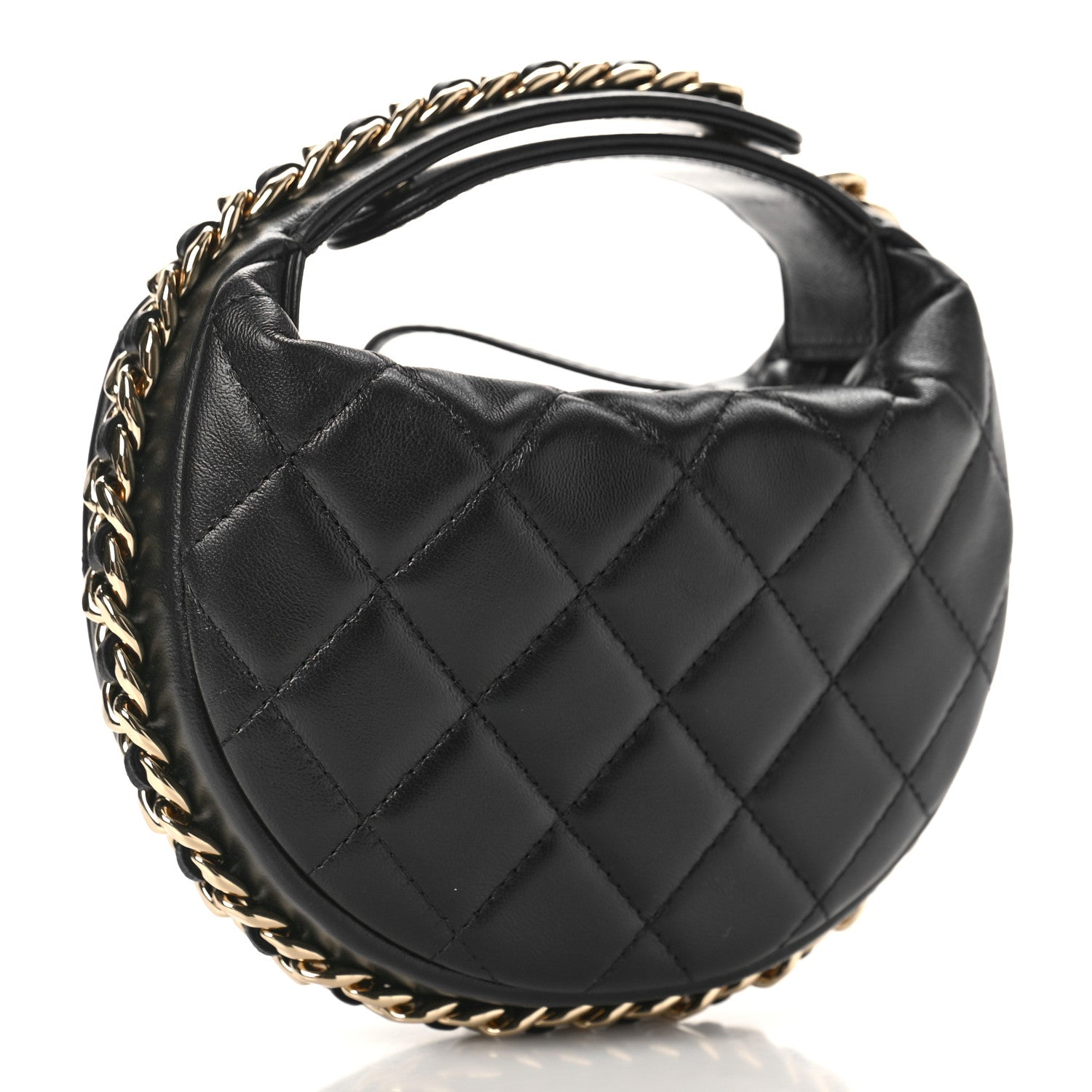 Chanel Quilted Chain Around Pouch Black 3 of 10