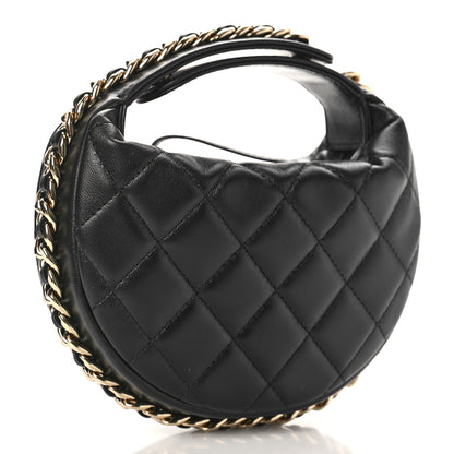 Chanel Quilted Chain Around Pouch Black 3 of 10