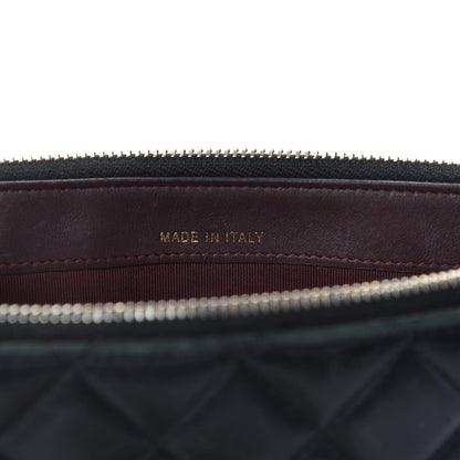 Chanel Lambskin Quilted Small Clutch With Chain Black 16 of 18