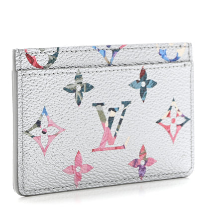 Louis Vuitton Metallic Monogram LV Garden Card Holder SIlver 2 of 5