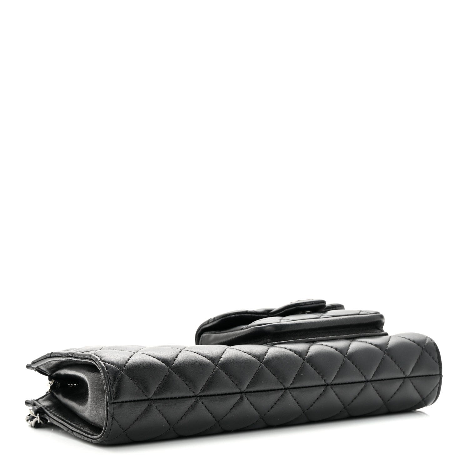 Chanel Lambskin Mineral Nights Pochette Wristlet Black 4 of 17