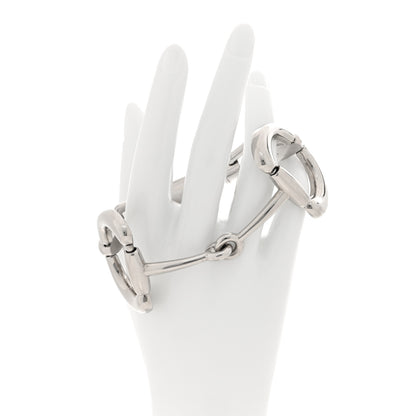 Gucci Metal Horsebit Bracelet 17 Silver 2 of 4
