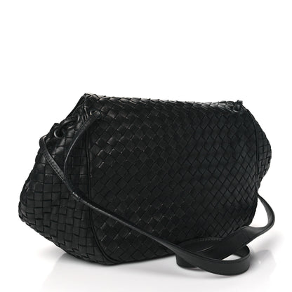 Bottega Veneta Nappa Intrecciato Messenger Bag Black 4 of 10