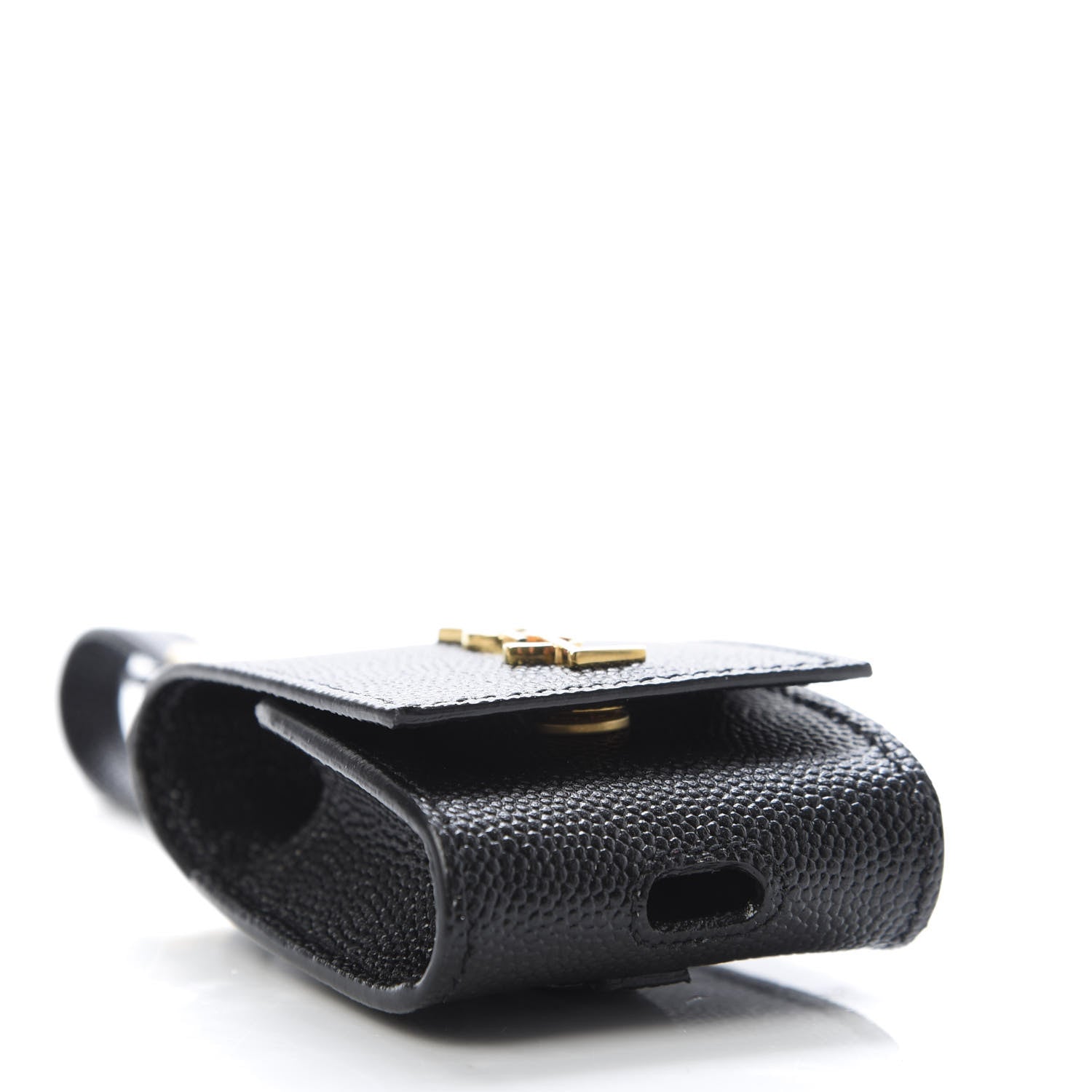 Saint Laurent Grain De Poudre Monogram Airpods Case Black 4 of 6