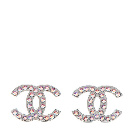 Chanel Iridescent Crystal CC Earrings Multicolor 1 of 4