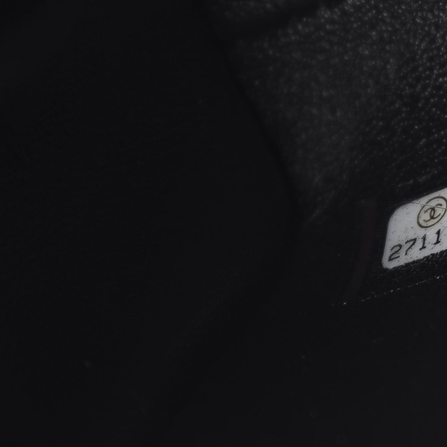 Calfskin Chevron Stitched Coco Waist Bag Black