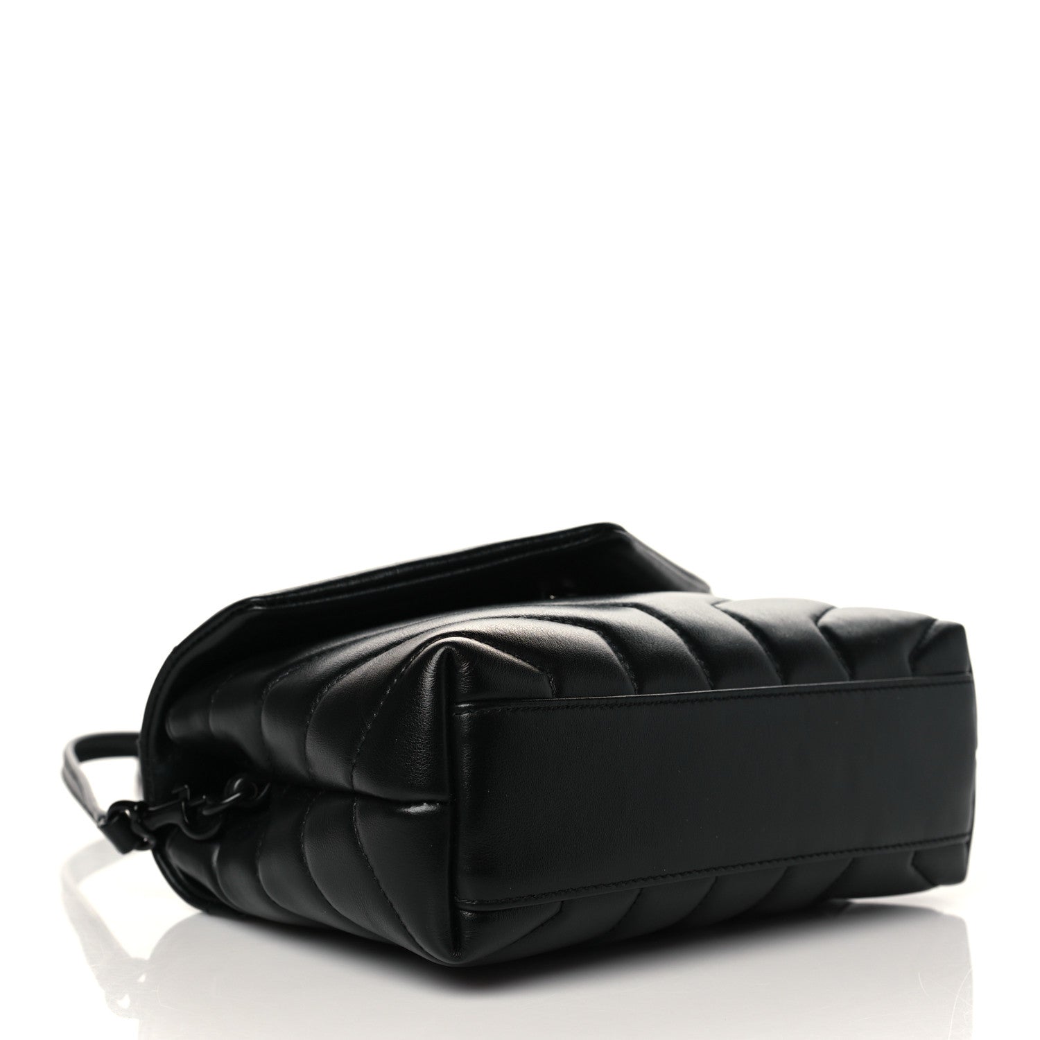 Saint Laurent Calfskin Y Quilted Monogram Toy Loulou Crossbody Bag Black 4 of 11