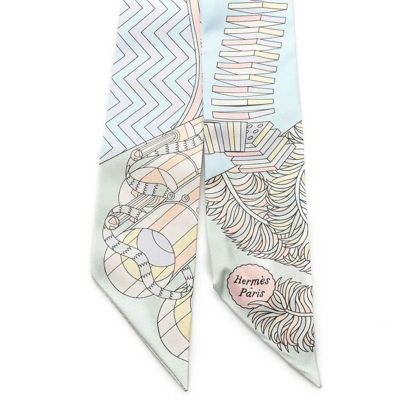 Silk De l'Ombrelle Aux Duels Twilly Ciel Rose Pale Orange