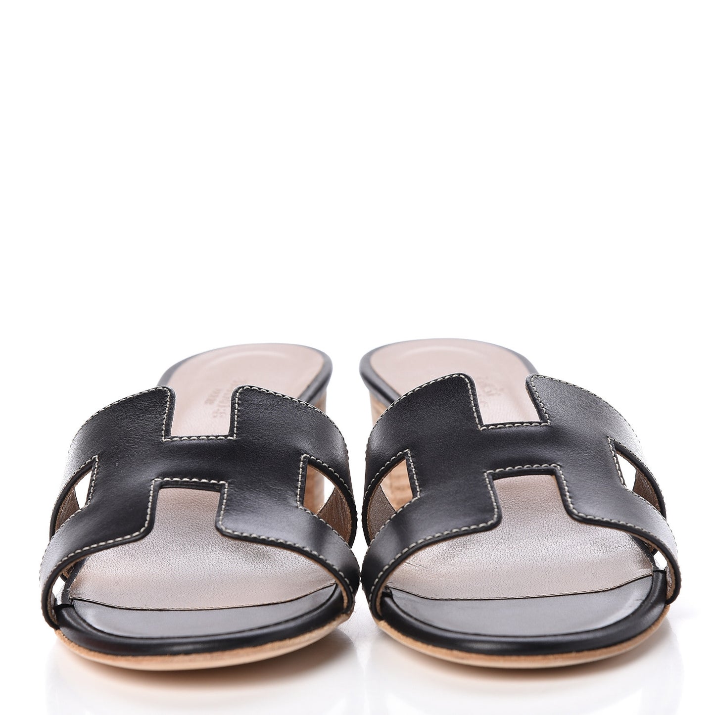 Calfskin Oasis Sandals 36.5 Black