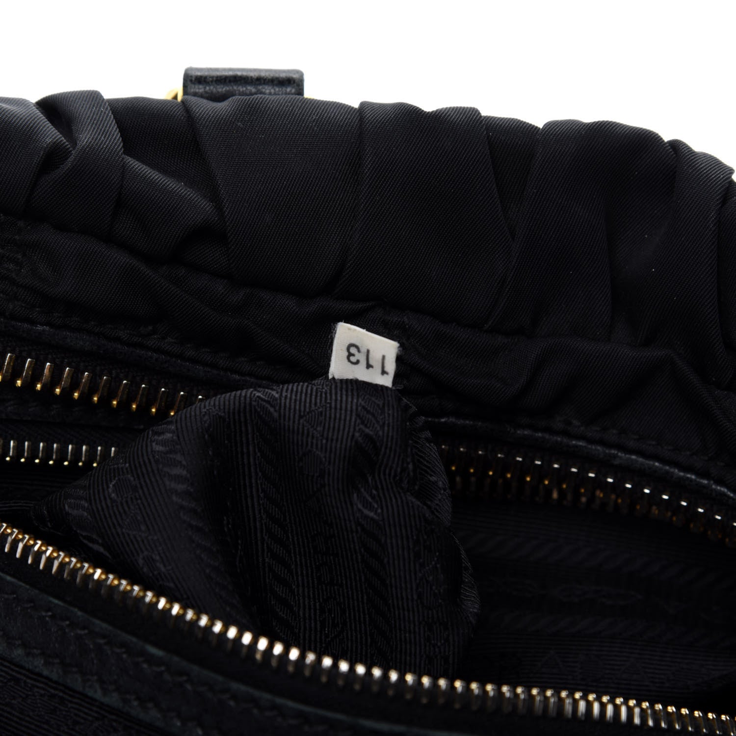 Prada Tessuto Nylon Gaufre Shopping Satchel Black 17 of 18