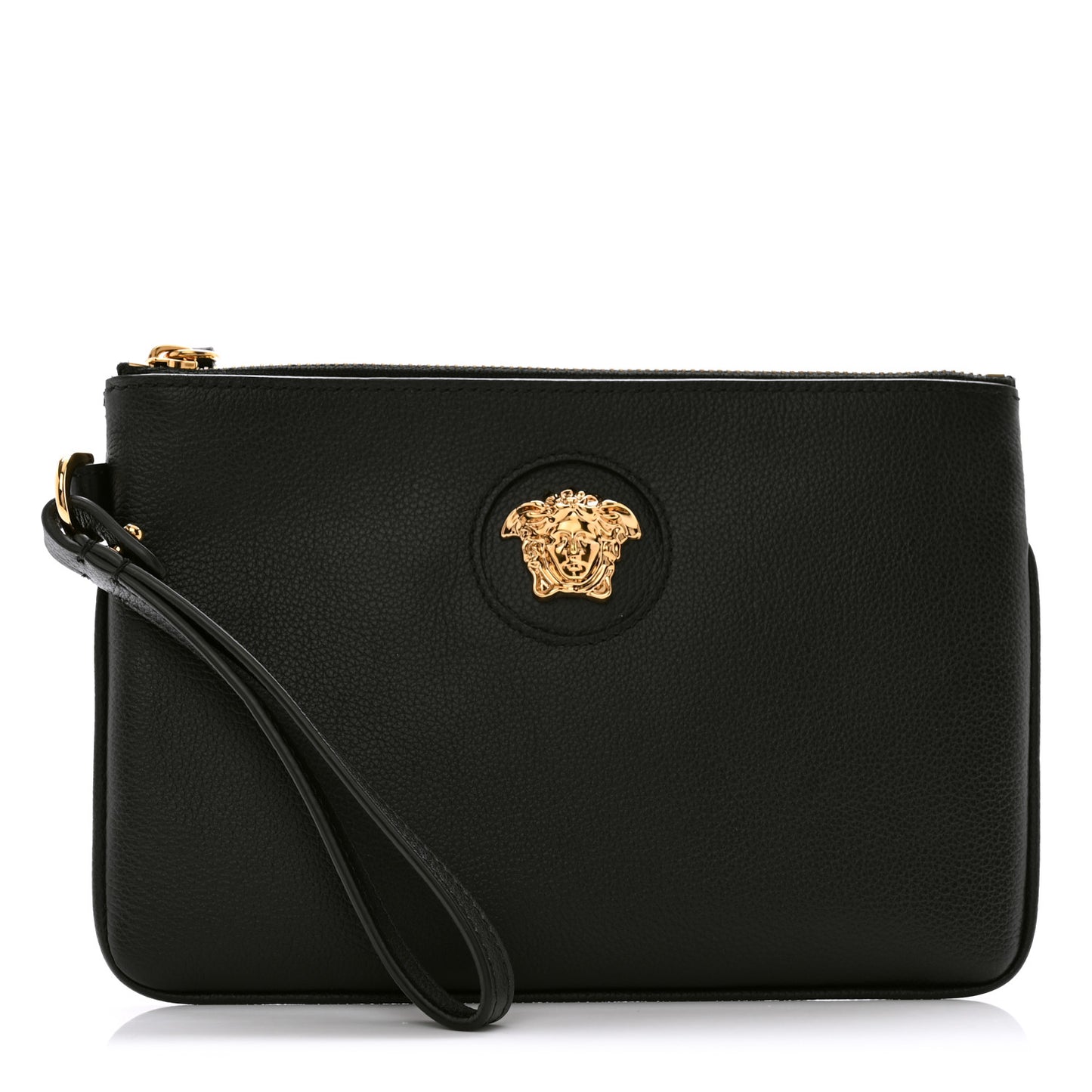 Grained Calfskin La Medusa Pouch Black