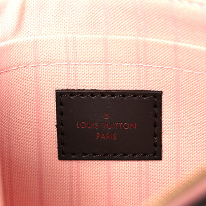 Louis Vuitton Damier Ebene Neverfull MM GM Pochette Rose Ballerine 6 of 7