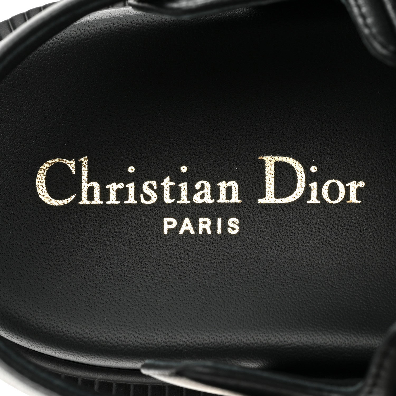 Christian Dior Lambskin Dioract 10mm Sandals 36.5 Black 7 of 10