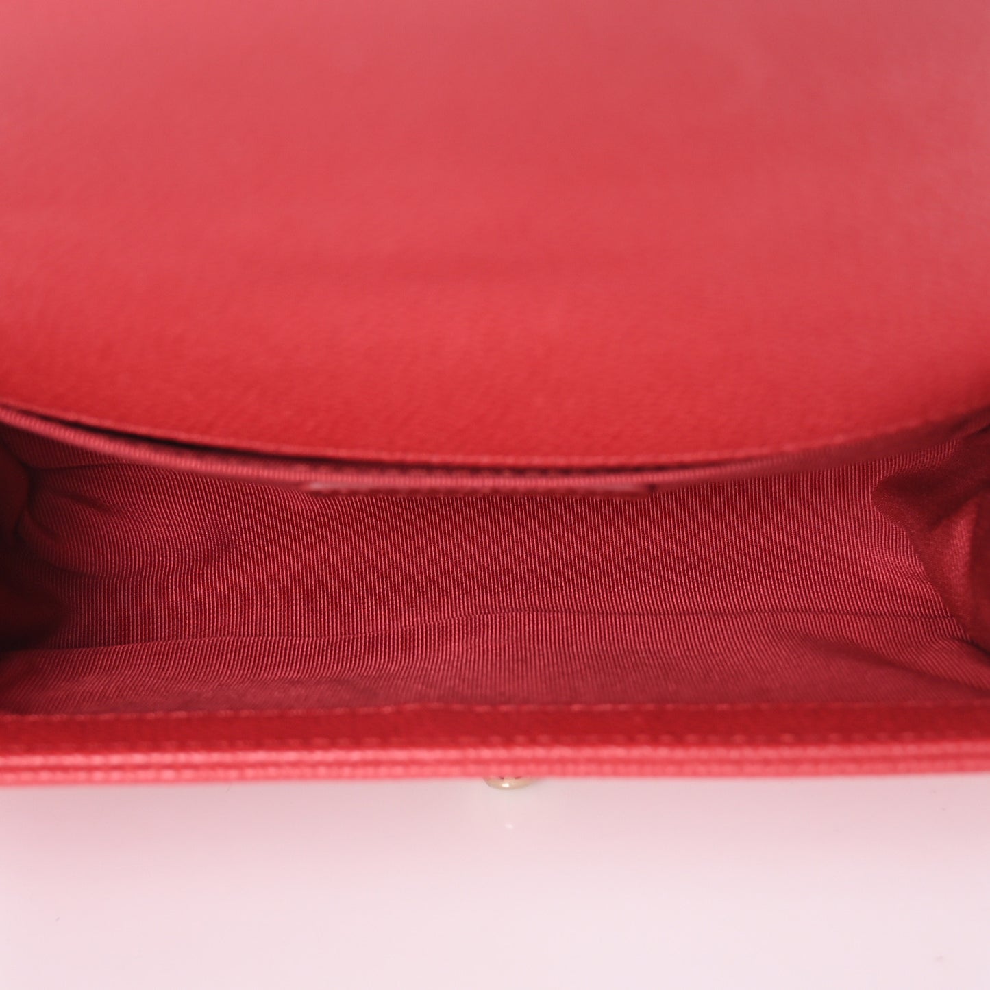 Caviar Quilted Small Boy Flap Red