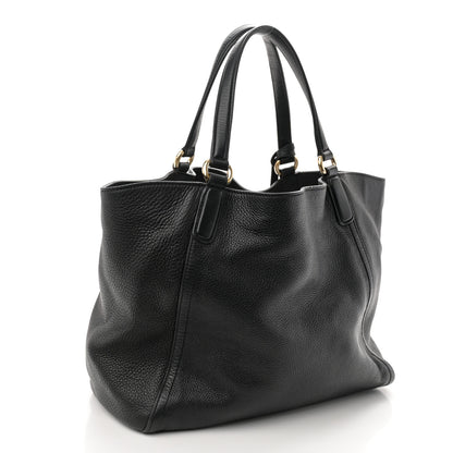 Gucci Pebbled Calfskin Medium Soho Shoulder Bag Black 3 of 13