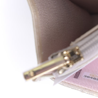 Chanel Iridescent Lambskin Quilted Wallet On Chain WOC Ivory 8 of 12