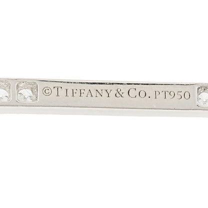 Tiffany Platinum Diamond Enchant Quatra Heart Key Pendant 4 of 5