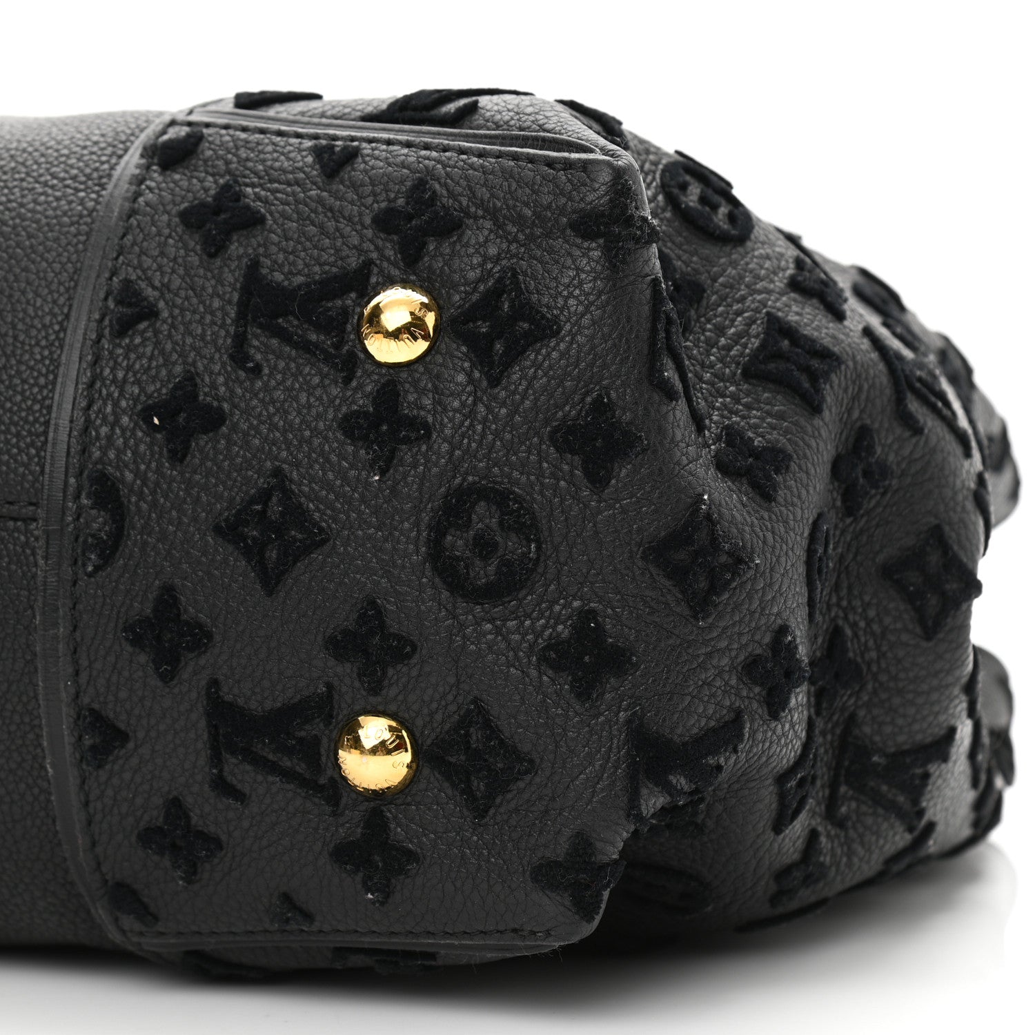 Louis Vuitton Cuir Orfevre Veau Cachemire Tote W GM Black 9 of 14