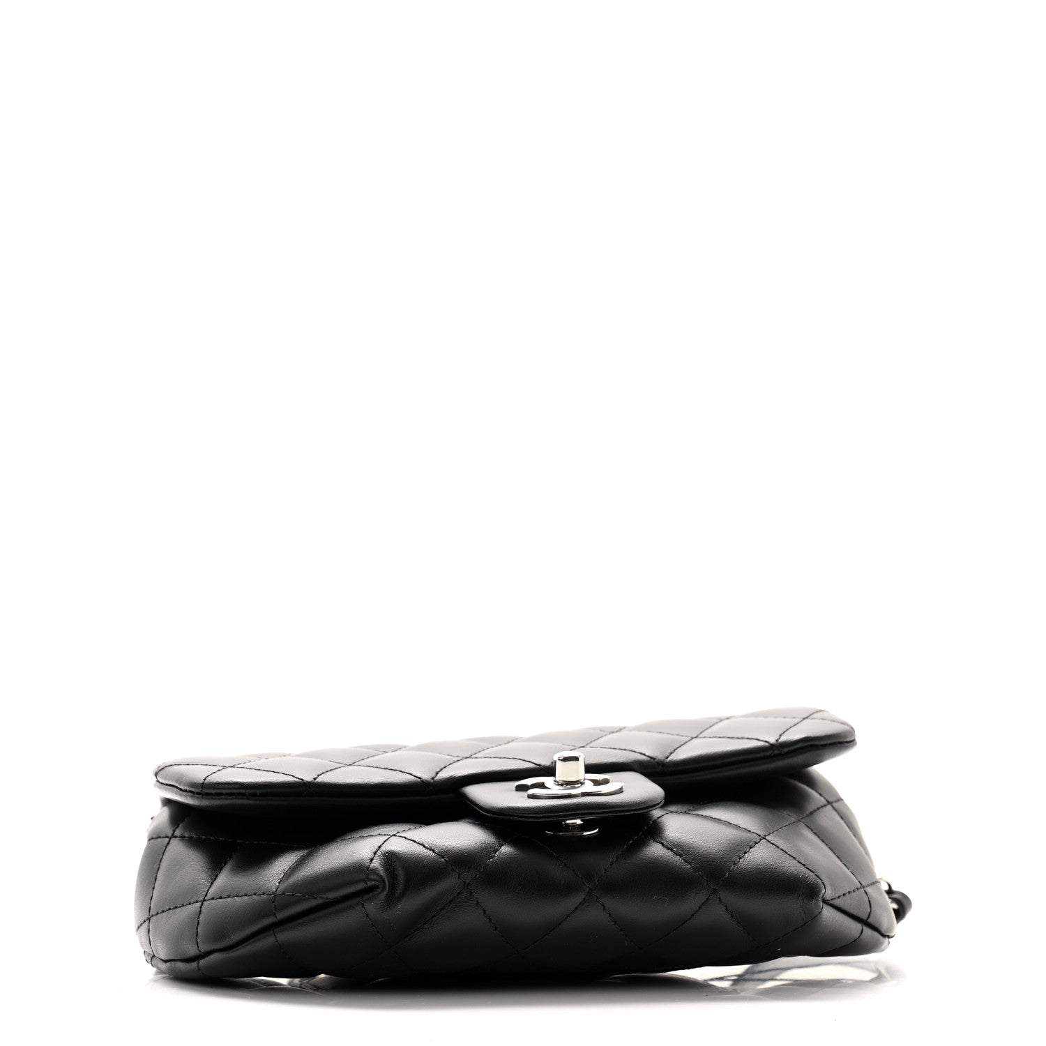 Chanel Calfskin Quilted CC Uniform Flap Belt Bag Black 3 of 9