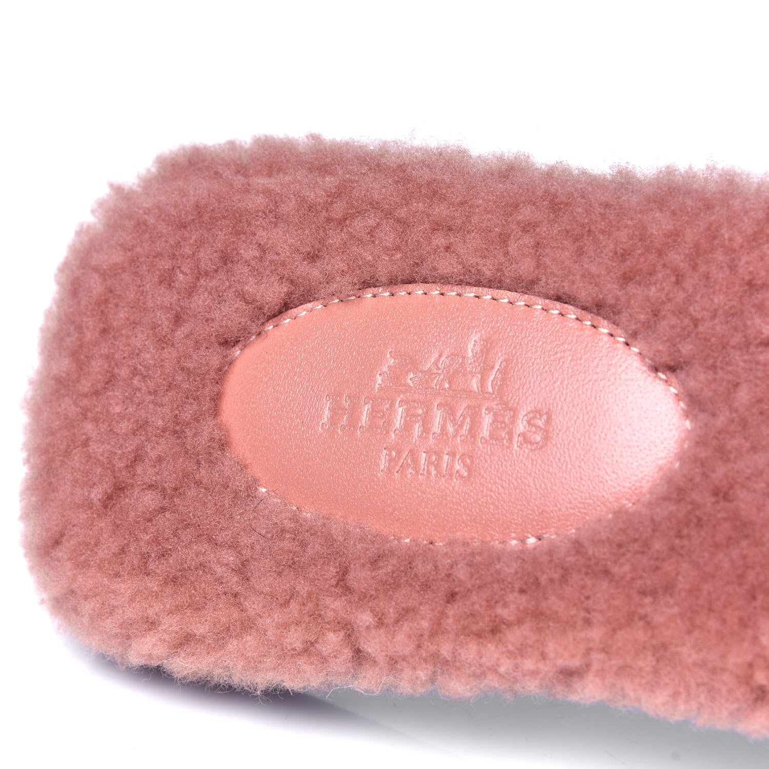 Hermes Woolskin Oran Sandals 39 Rose Aube 6 of 6