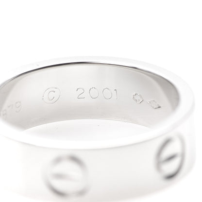 Cartier Platinum 5.5mm LOVE Ring 48 4.5 6 of 6