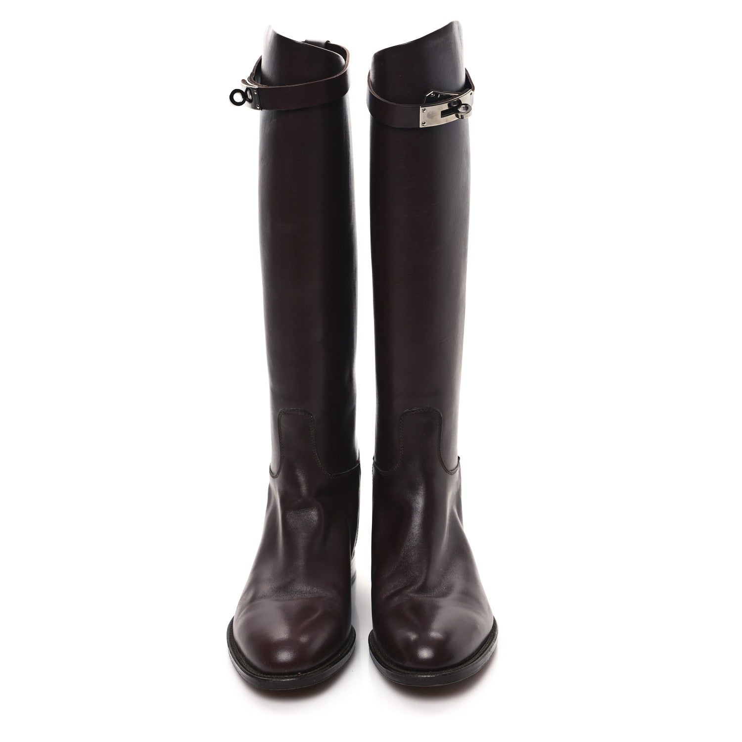 Hermes Box Kelly Jumping Boots 38 Brown 2 of 8