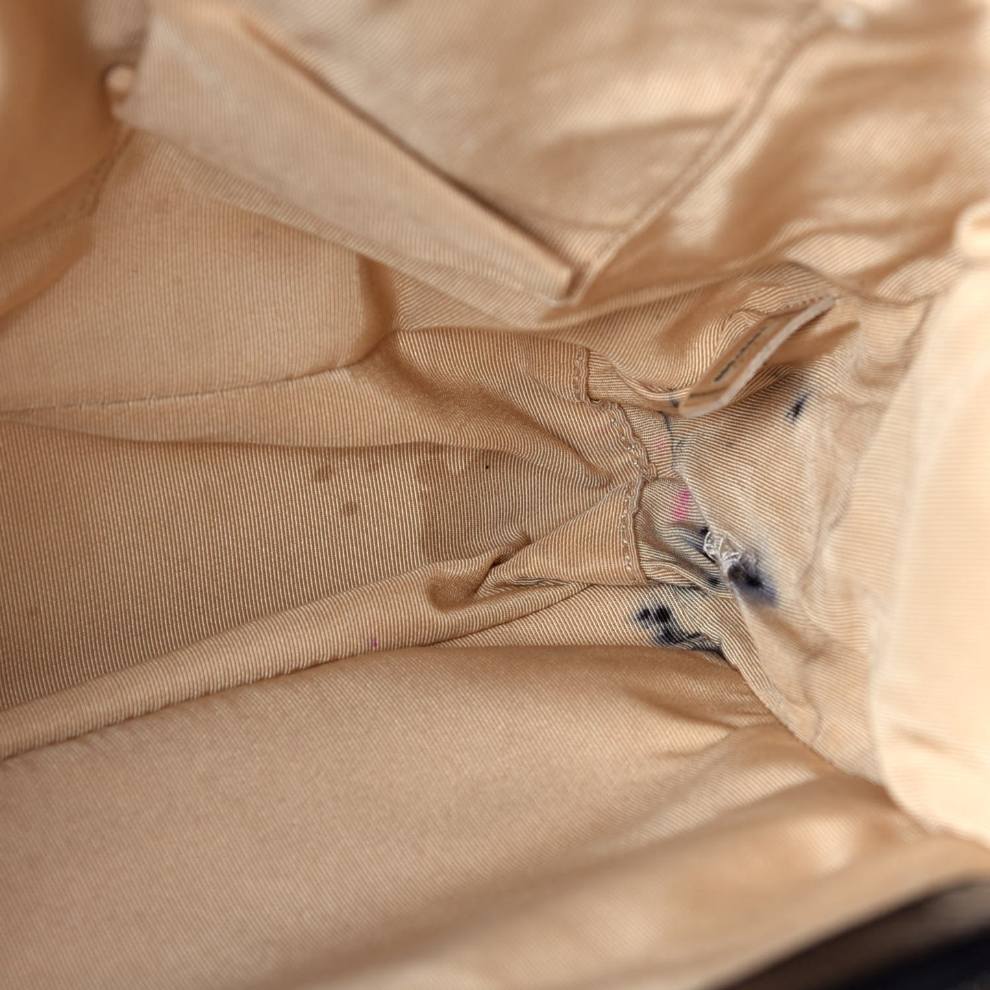 Calfskin Quilted In The Mix Shopping Tote Beige Black