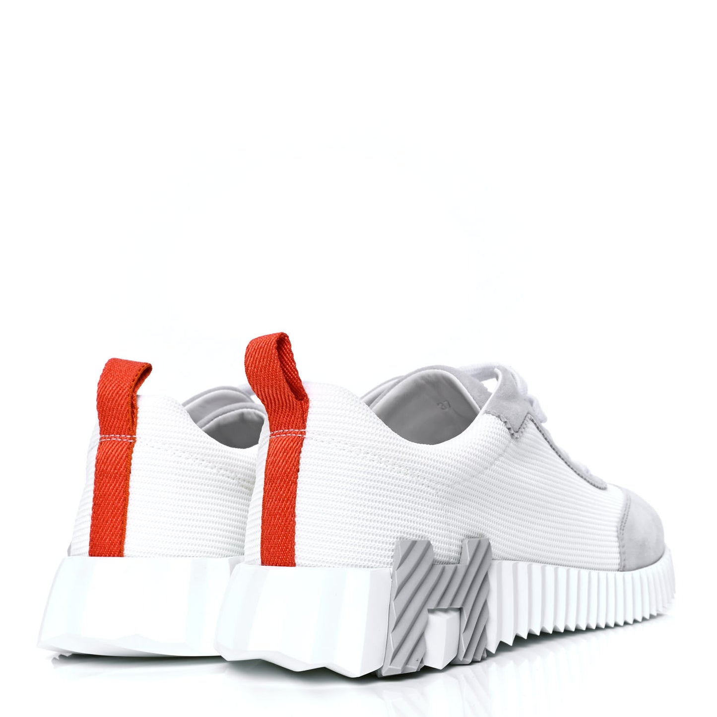 Technical Canvas Suede Bouncing Sneakers 37 White Multicolor