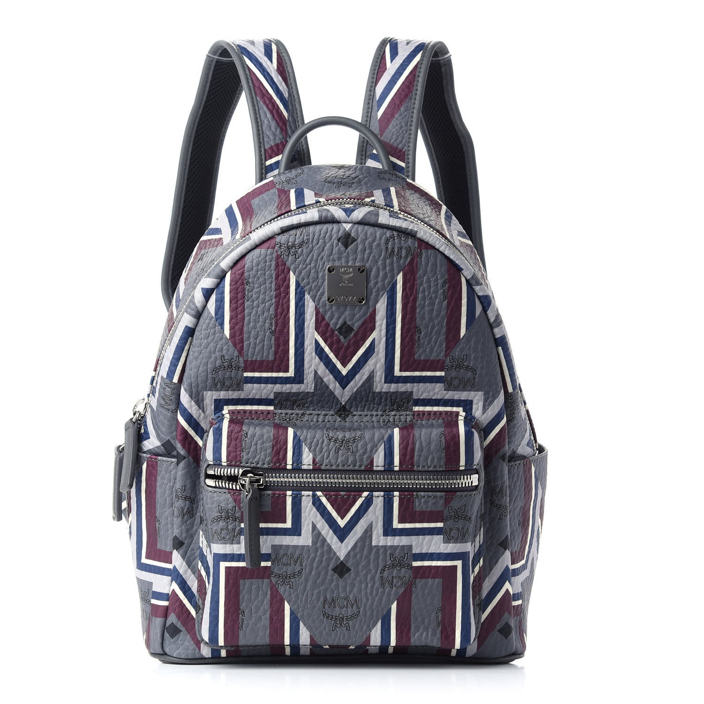 Visetos Chevron Stripe Small Backpack Phantom Grey Multicolor