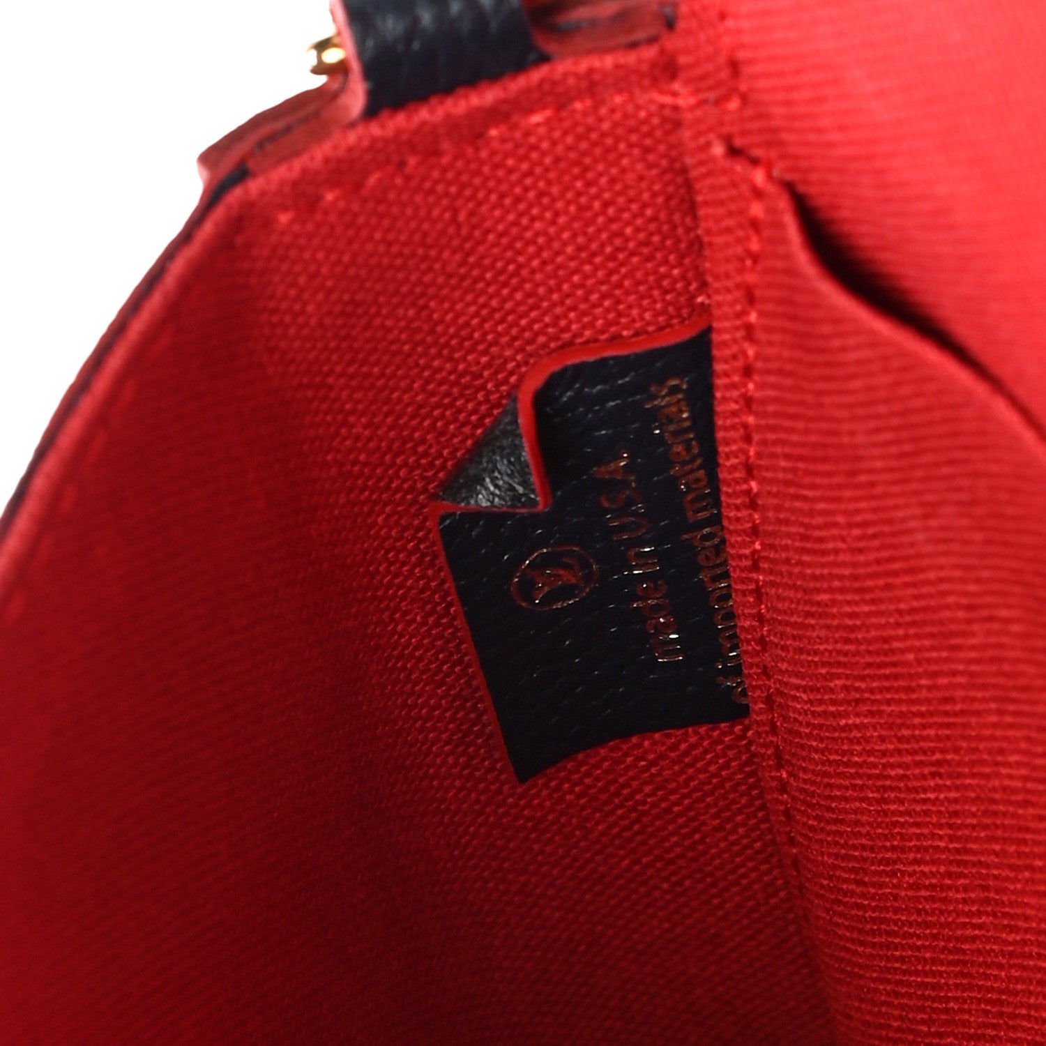 Louis Vuitton Empreinte Pochette Felicie Chain Wallet Marine Rouge 8 of 14