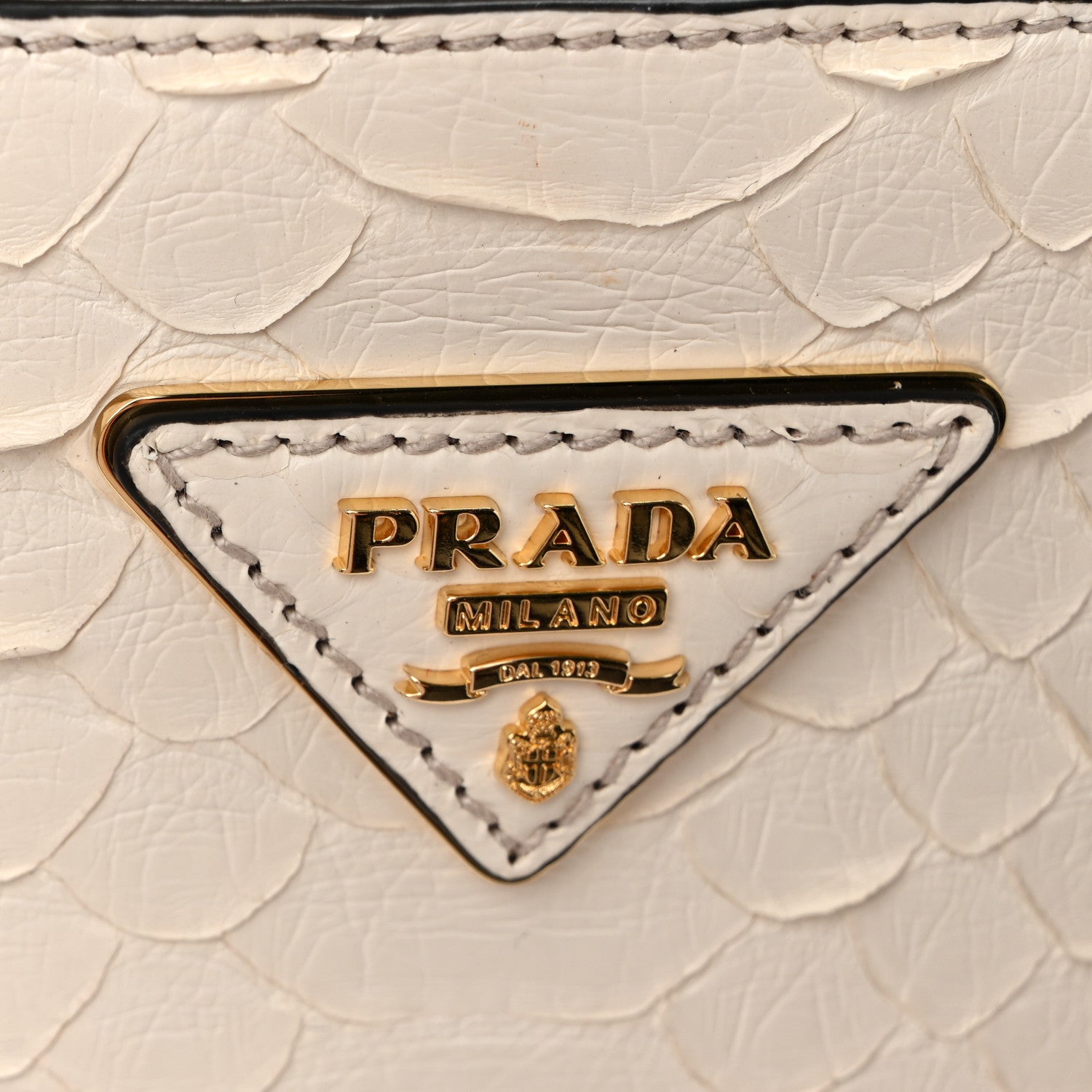 Prada Snakeskin Medium Galleria Double Zip Tote Gradient White 12 of 13
