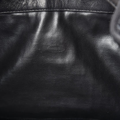 Chanel Lambskin Quilted Drawstring Backpack Black 6 of 15
