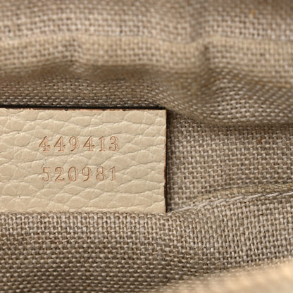 Gucci Monogram Dollar Calfskin Mini Bree Messenger Bag Beige Ebony Avoire 7 of 12