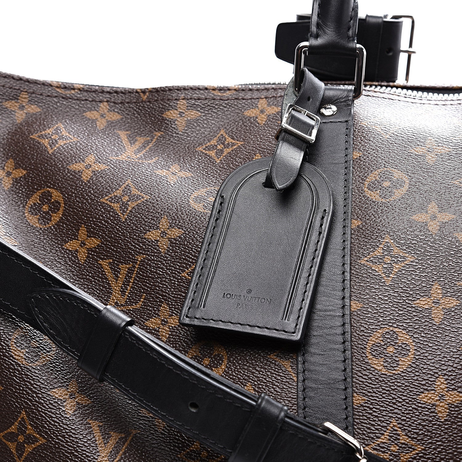 Louis Vuitton Monogram Macassar Keepall Bandouliere 55 14 of 14