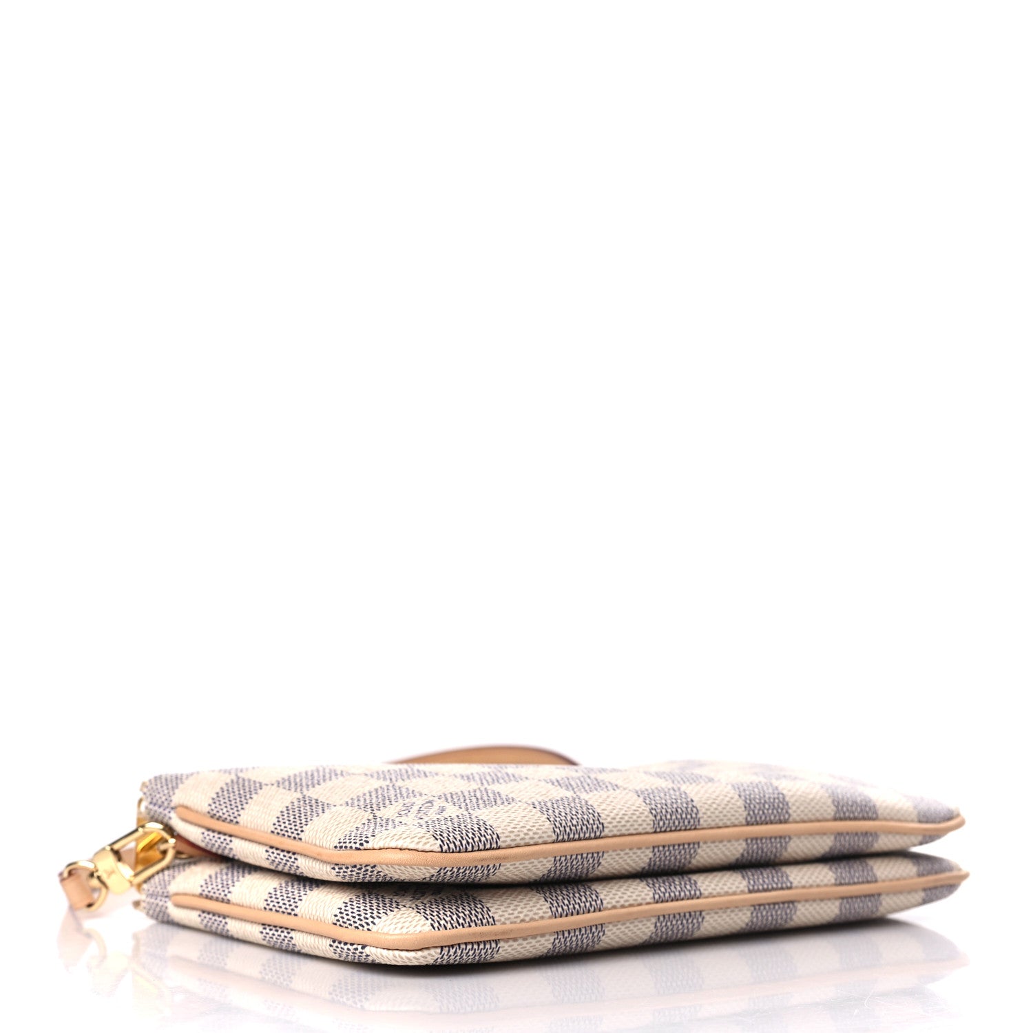 Louis Vuitton Damier Azur Double Zip Pochette 4 of 9