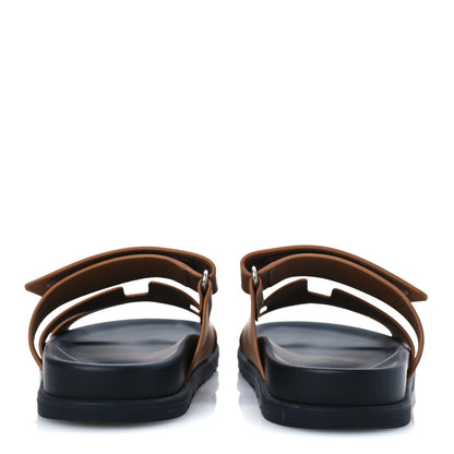 Hermes Calfskin Womens Chypre Sandals 38 Naturel 6 of 13