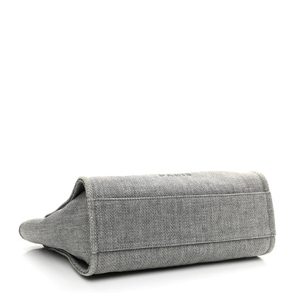 Chanel Woven Straw Raffia Small Deauville Tote Charcoal 4 of 9