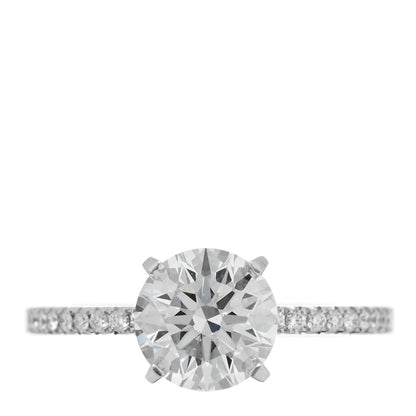 Tiffany Platinum Diamond 1.58ct True Engagement Ring 51 5.75 1 of 6