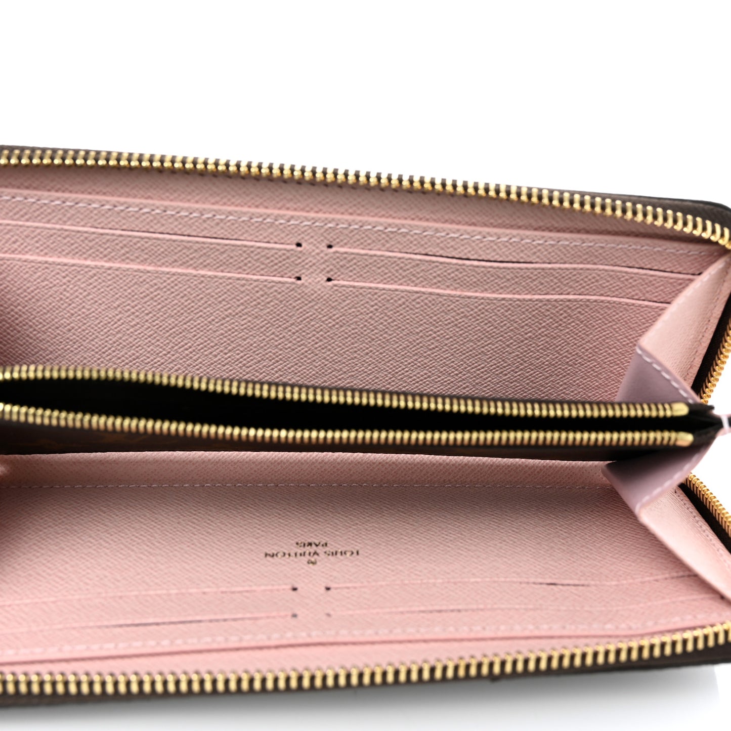 Monogram Clemence Wallet Rose Ballerine