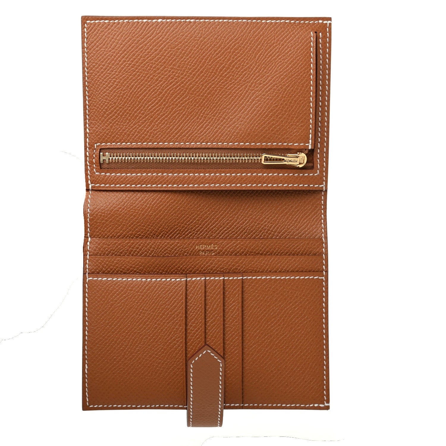 Hermes Epsom Bearn Compact Wallet Gold 5 of 8