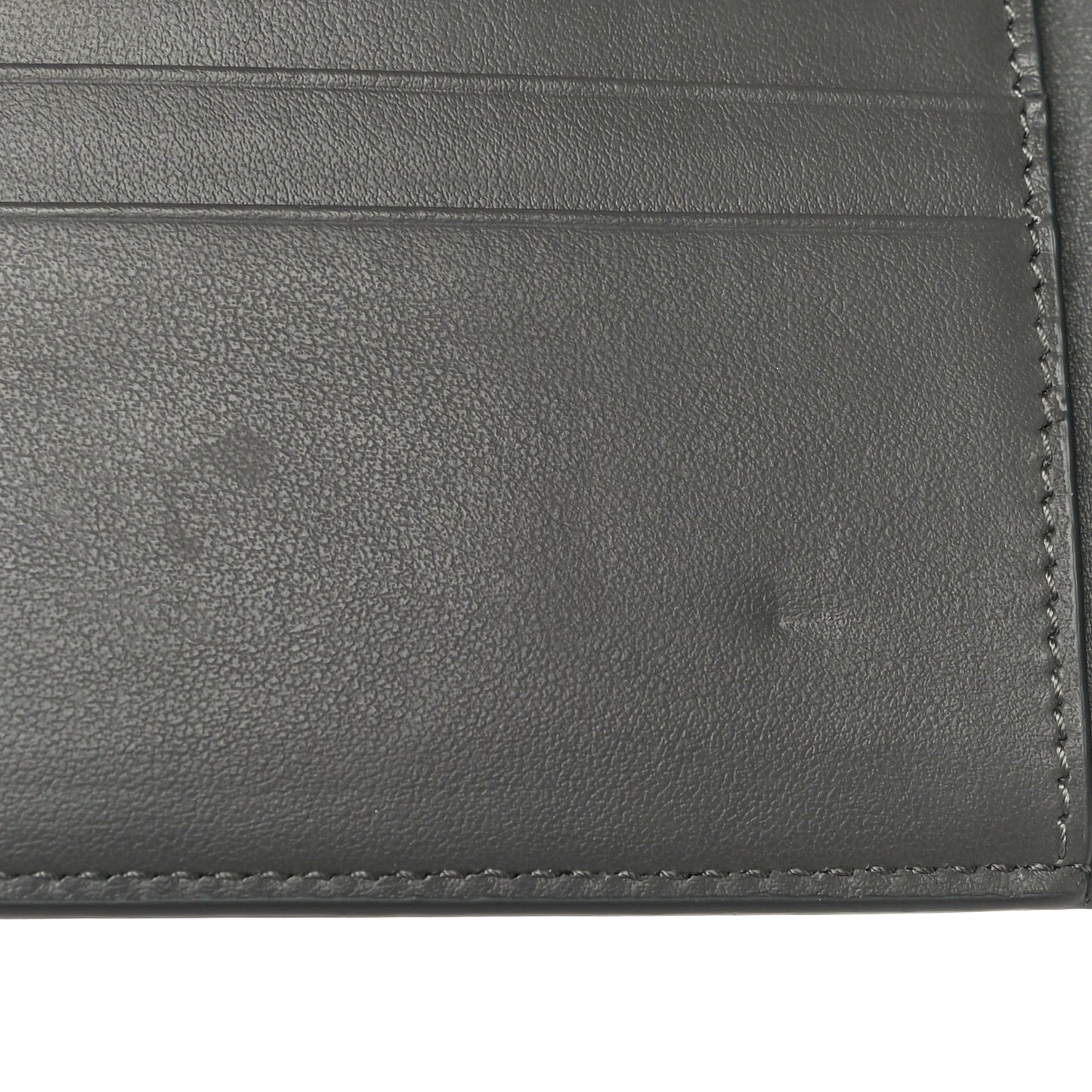 Grained Calfskin Medium Multifunction Strap Wallet Grey Vintage Pink