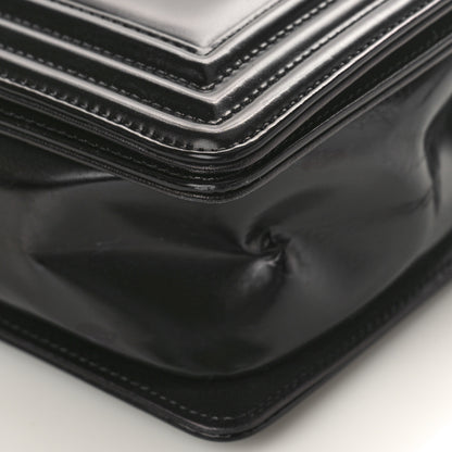 Chanel Glazed Calfskin Medium Boy Flap Black 9 of 14