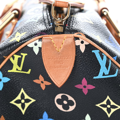 Louis Vuitton Monogram Multicolor Speedy 30 Black 6 of 15