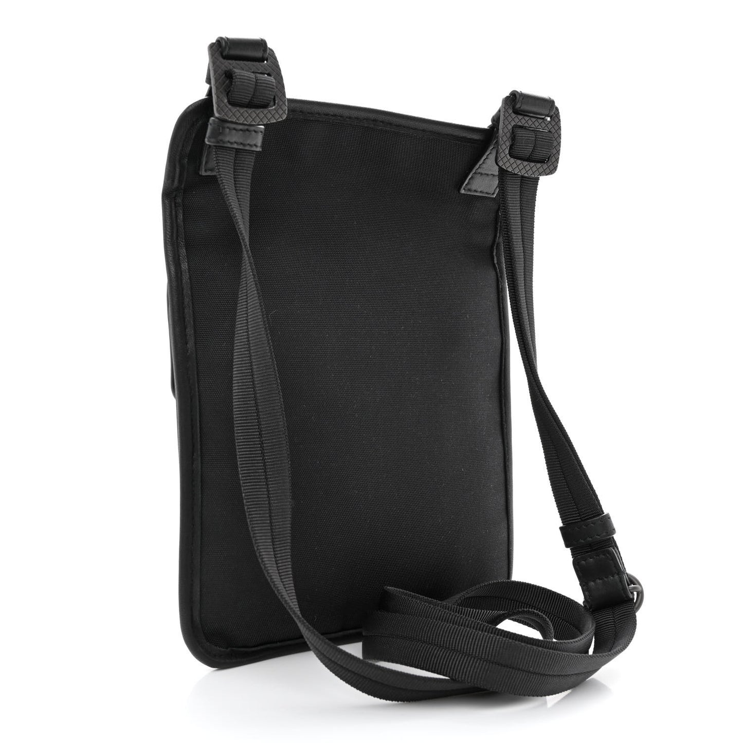 Nappa Intrecciato Shoulder Bag Navy Black