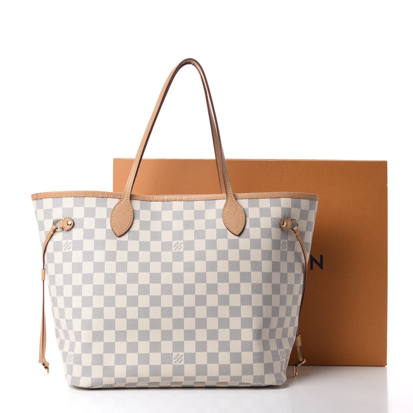Damier Azur Neo Neverfull MM Rose Ballerine