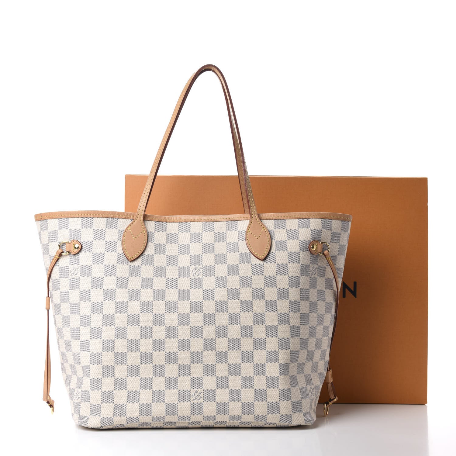 Louis Vuitton Damier Azur Neo Neverfull MM Rose Ballerine 12 of 12