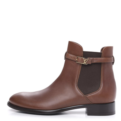 Louis Vuitton Calfskin Loyalty Flat Ankle Boots 38.5 1 of 10