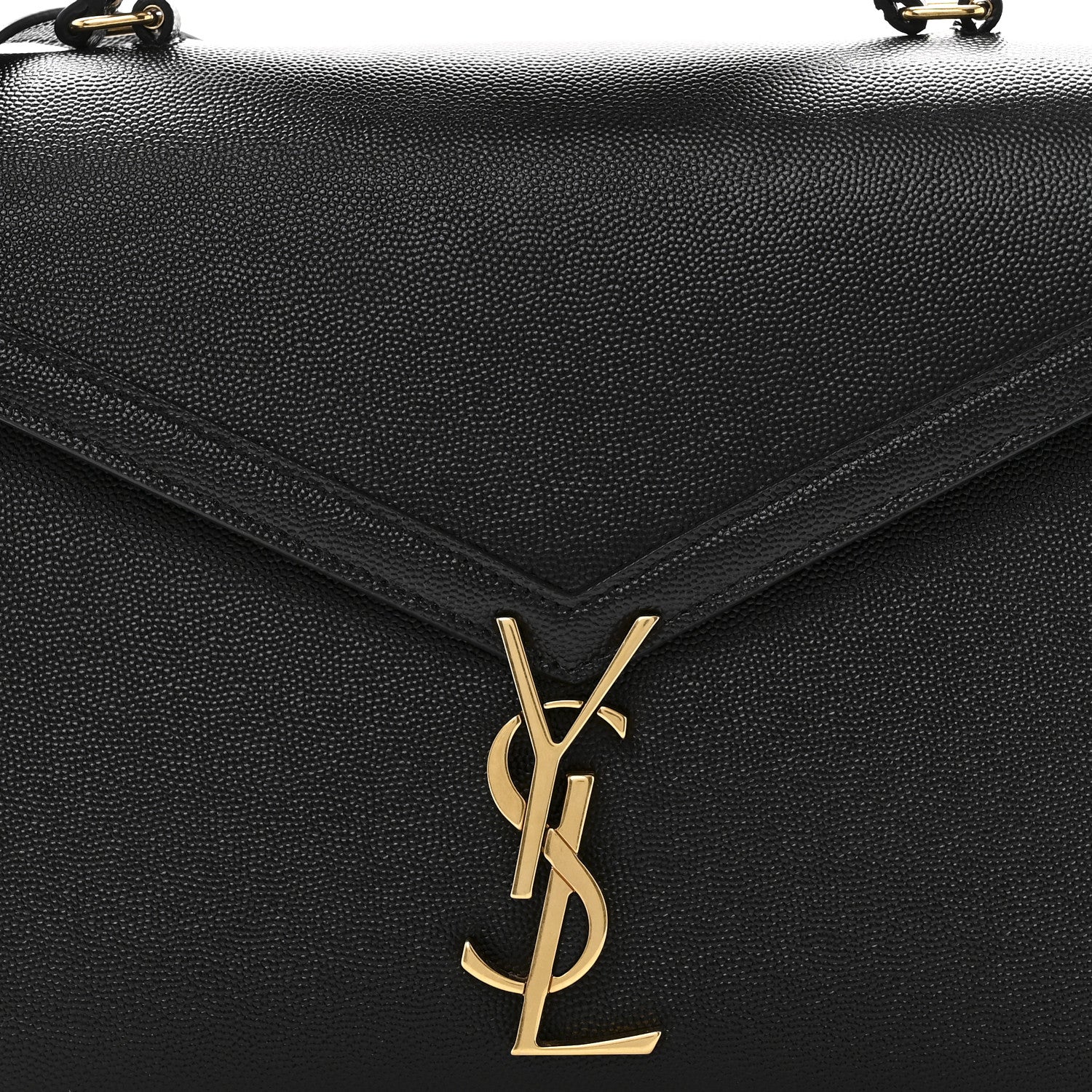 Saint Laurent Grain de Poudre Medium Classic Monogram Cassandra Top Handle Black 7 of 9