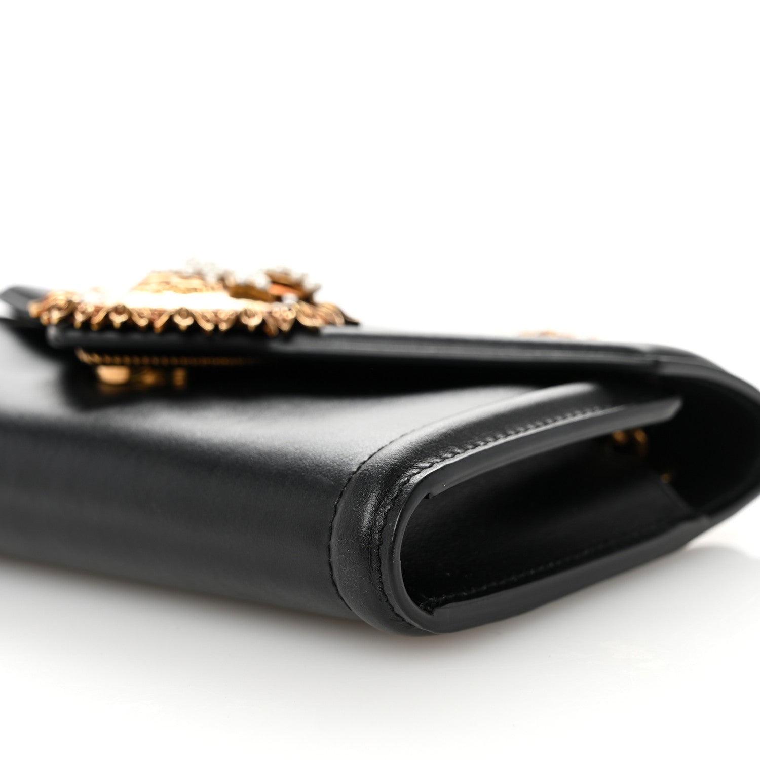 Dolce & Gabbana Smooth Calfskin Mini Devotion Crossbody Bag Black 9 of 9