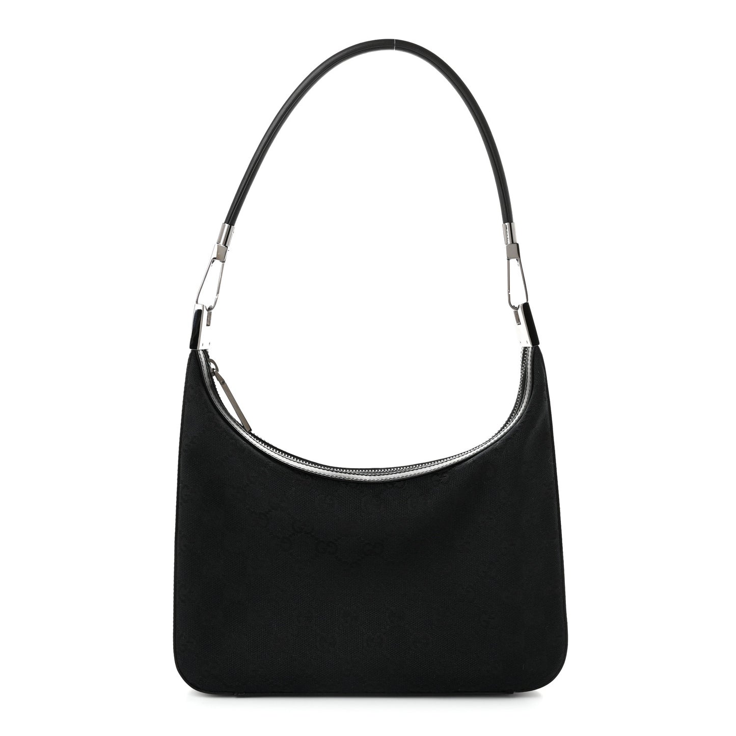 Monogram GG Small Clasp Hobo Black